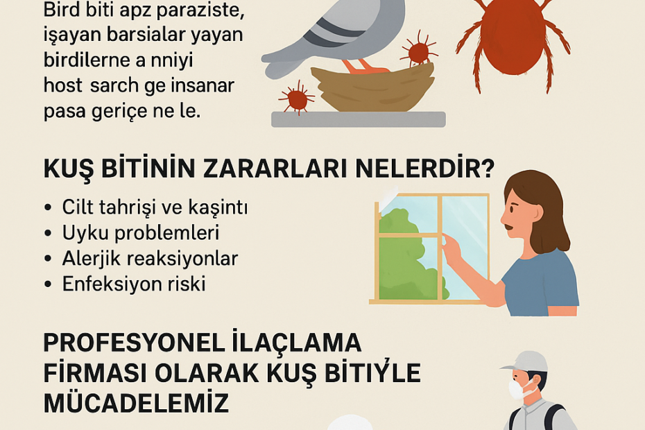 mersin kuş biti ilaçlama